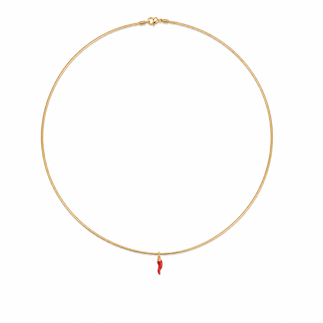 Red Corno Necklace