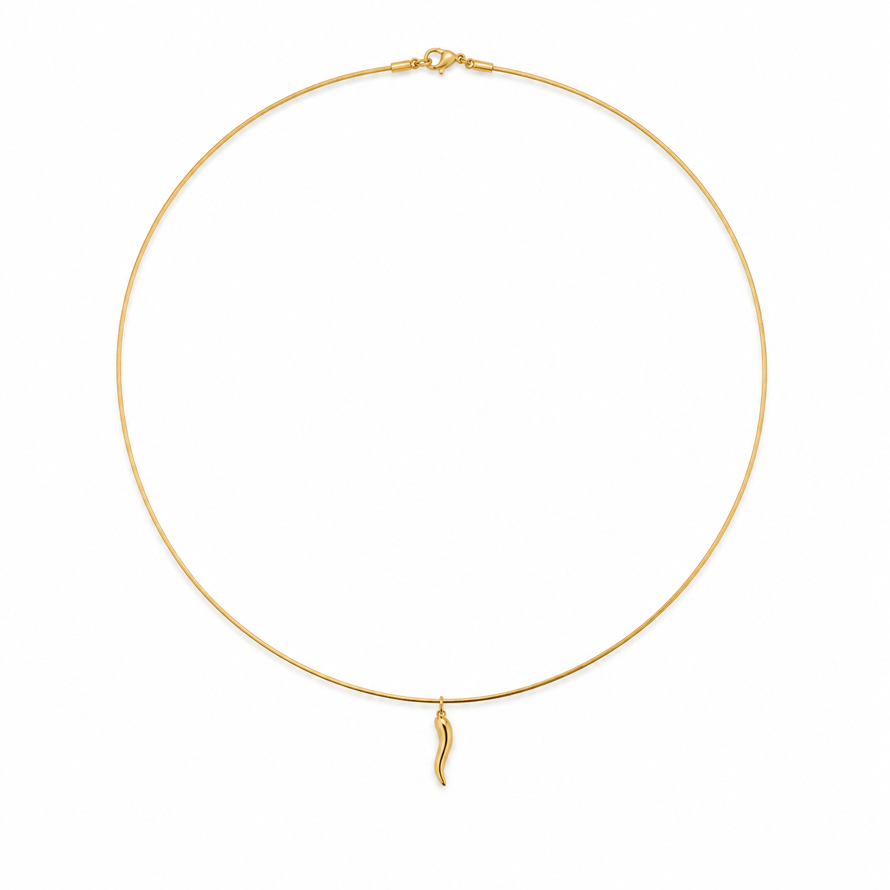 Gold Corno Necklace