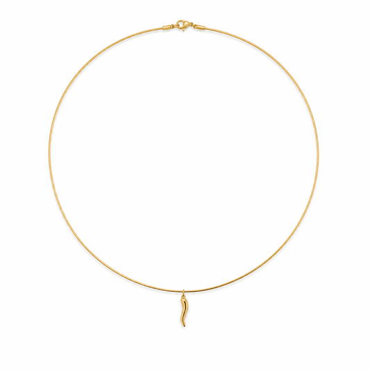 Gold Corno Necklace