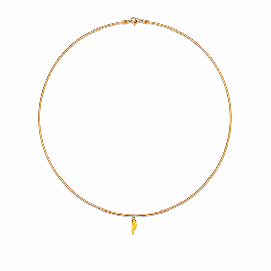 Yellow Corno Necklace
